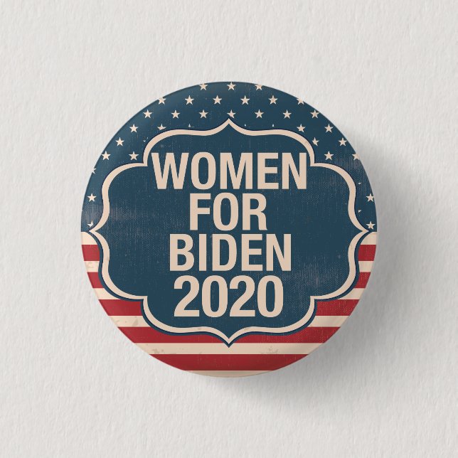 Women for Biden 2020 3 Cm Round Badge (Front)