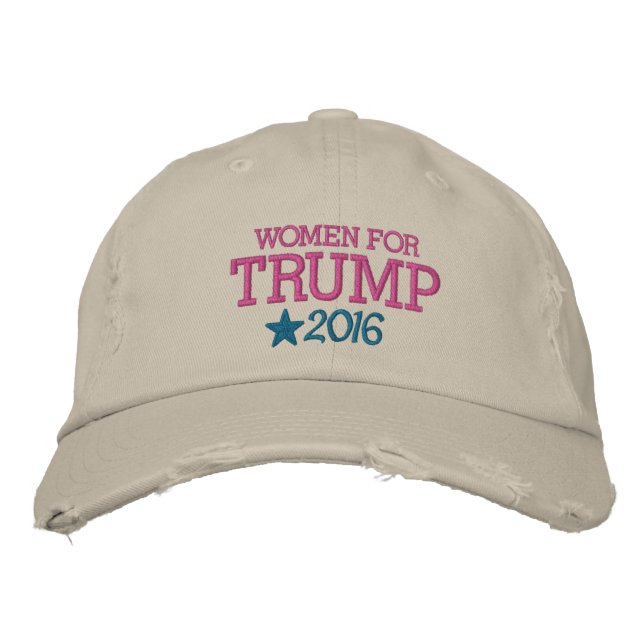 Women for Donald Trump - President 2016 Embroidered Hat (Front)
