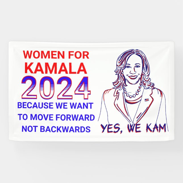 Women for Kamala Harris 2024 Election Banner (Horizontal)