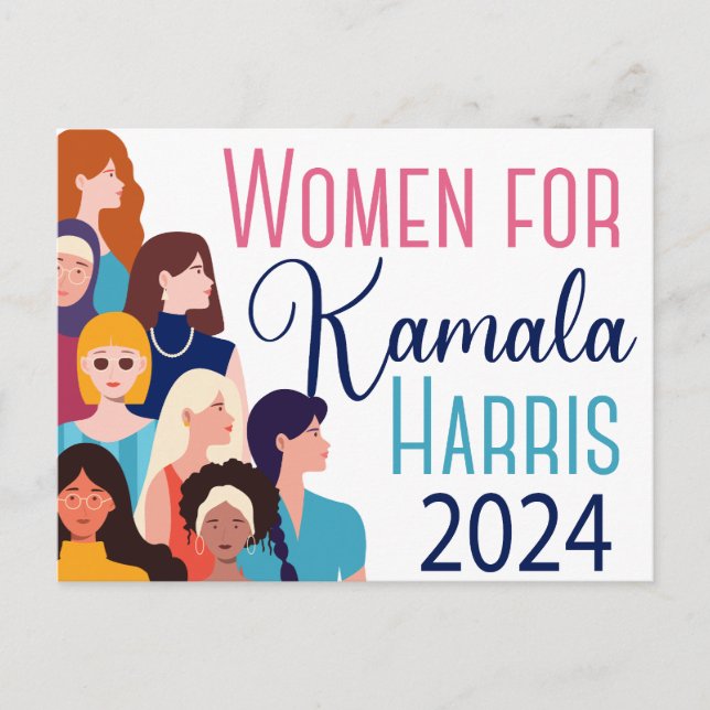 Women for Kamala Harris 2024 Election Postcard (Front)