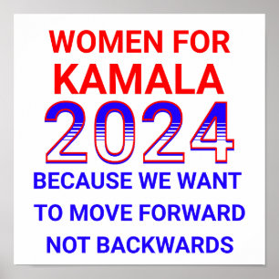 Women for Kamala Harris 2024 Election Poster