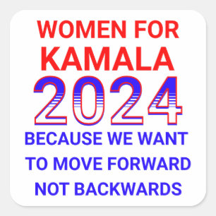 Women for Kamala Harris 2024 Election Square Sticker