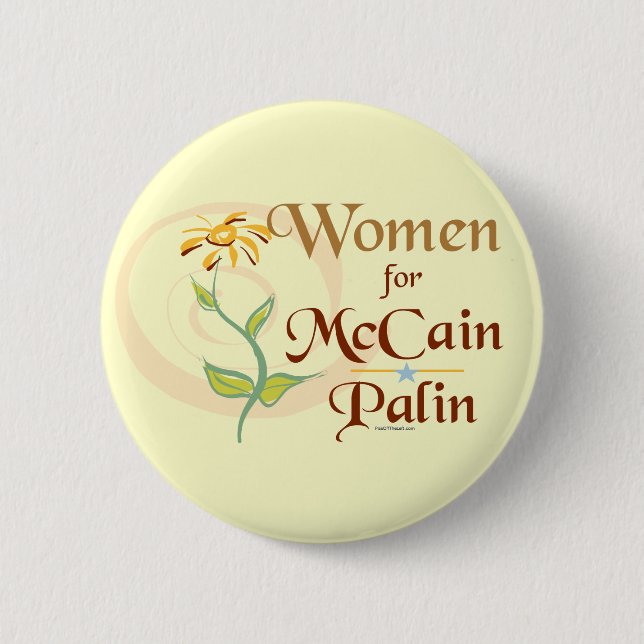 Women for McCain/Palin Button (Front)