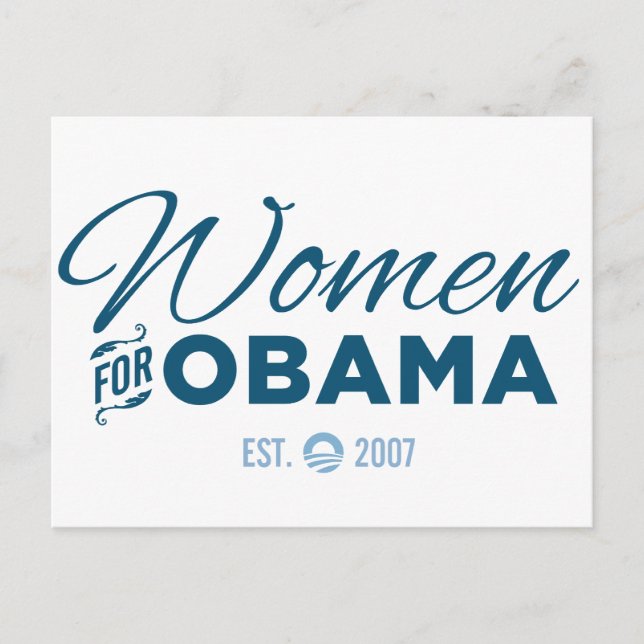 Women for Obama Postcard (Front)