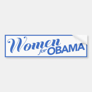 Women For Obama White / Blue Bumper Sticker