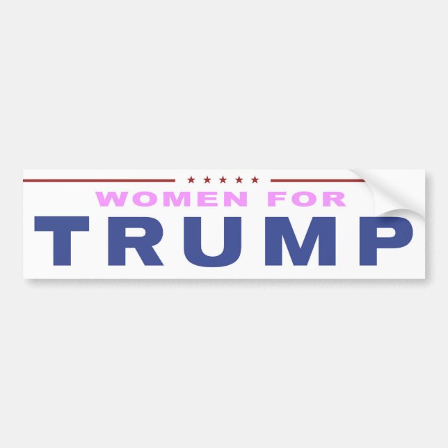 Women for Trump 2016 Bumper Sticker (Front)