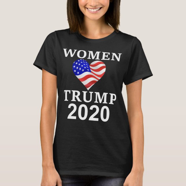 Women for Trump 2020 Heart T-Shirt (Front)