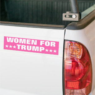 Women for Trump 2024 MAGA Election Bumper Sticker