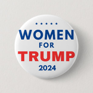 Women For Trump 6 Cm Round Badge
