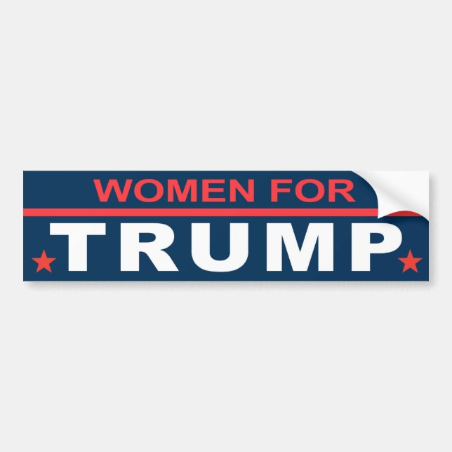 Women for Trump Bumper Sticker (Front)