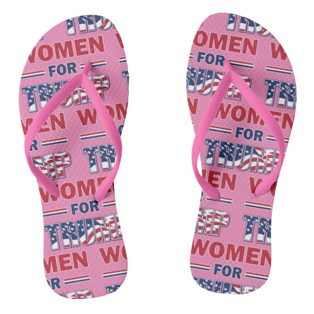 Women for Trump Flip Flops (Footbed)