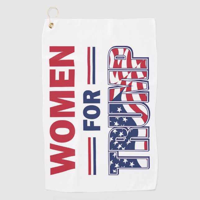 Women For Trump Golf Towel (Front)