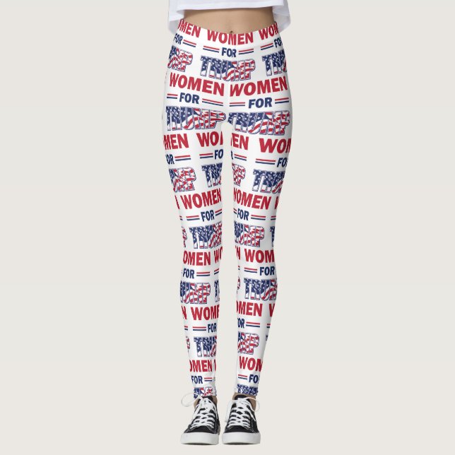 Women for Trump Keep America Great Leggings (Front)