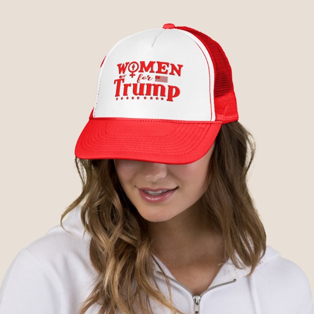 WOMEN FOR TRUMP MAGA GEAR TRUCKER HAT (In Situ)