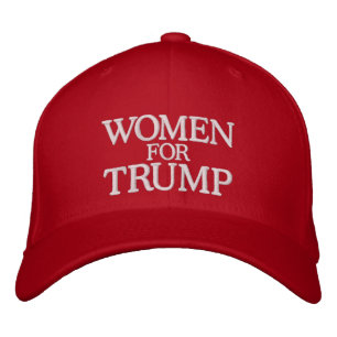 Women For Trump MAGA USA 45 47 Red Embroidered Hat