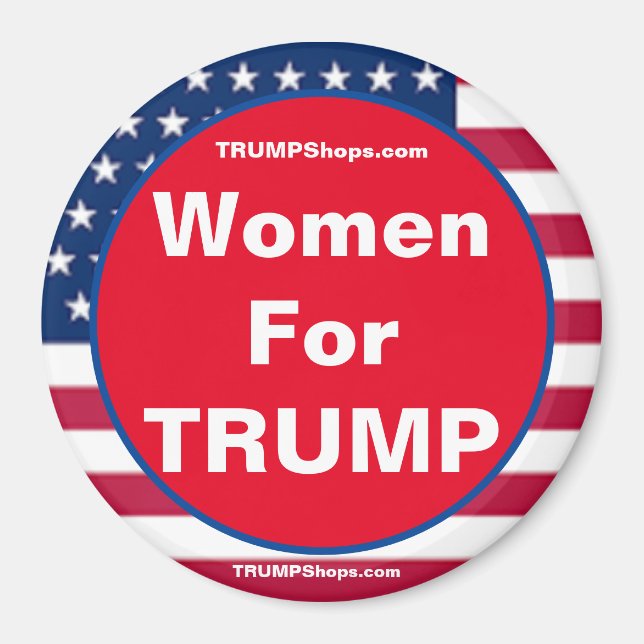 Women For TRUMP Patriotic magnet (Front)