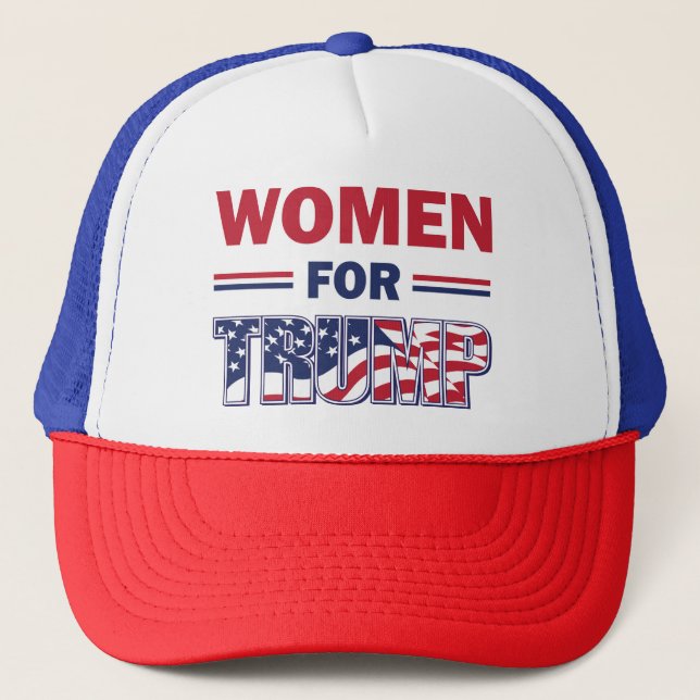 Women-for-TRUMP- Trucker Hat (Front)