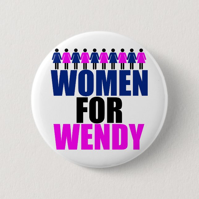 Women for Wendy 6 Cm Round Badge (Front)