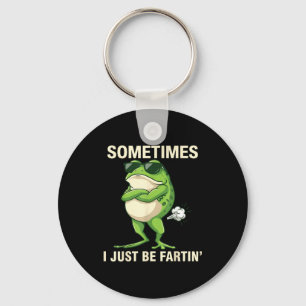 women Frog I Just Sometimes Farting Key Ring