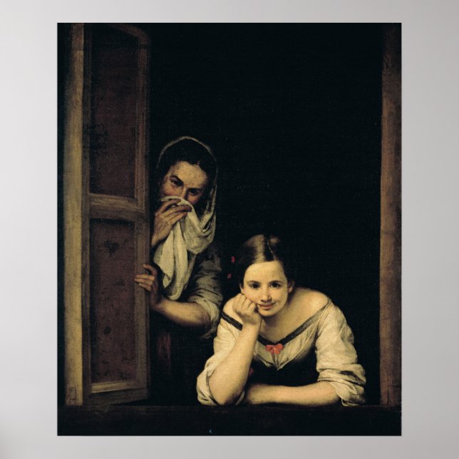 Women from Galicia at the Window, 1670 Poster (Front)