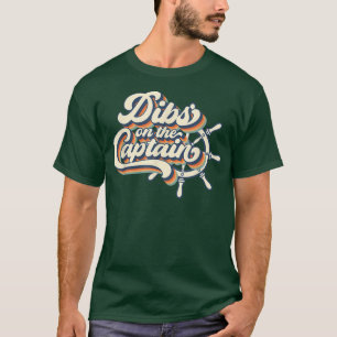 Women Funny Captain Wife Dibs On The Captain Retro T-Shirt