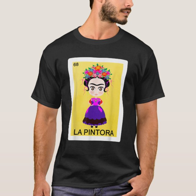 Women Funny Spanish Mexican Bingo Gifts Girls La P T-Shirt (Front)