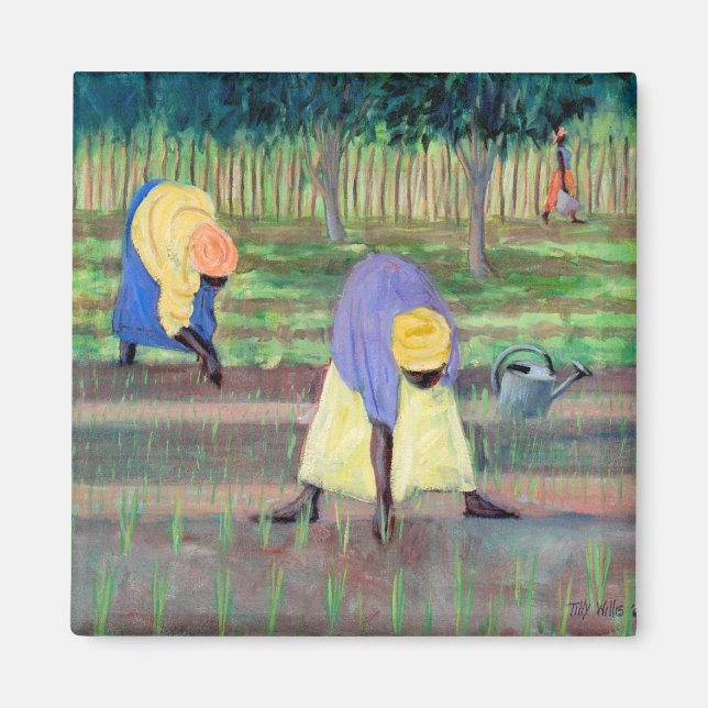 Women Gardening 2005 Magnet (Front)