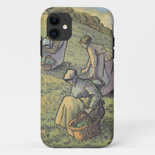 Women Gathering Mushrooms, from 'Travaux des Champ iPhone 11 Case