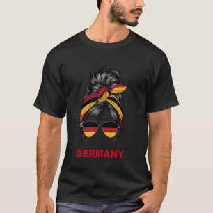 Women Germany Flag For Girl Women T-Shirt