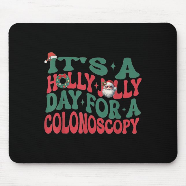 Women Gi Nurse Christmas Endoscopy Technician Endo Mouse Mat (Front)