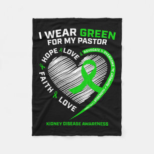 Women Gifts Christian Pastor Kidney Disease Awaren Fleece Blanket