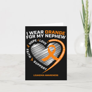 Women Gifts Leukaemia Awareness Nephew Leukaemia  Card