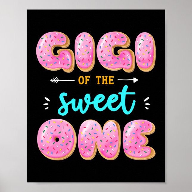Women Gigi of Sweet One First Birthday Matching Poster (Front)