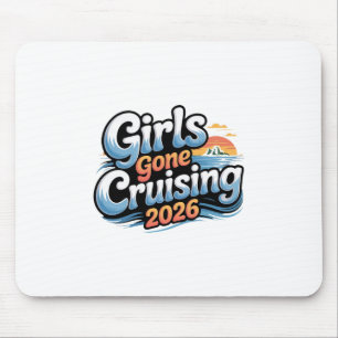 Women Girls Gone Cruising 2026 Cruise Vacation Tri Mouse Mat