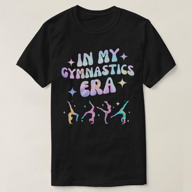 Women Girls In My Gymnastics Era Gymnast Exercise  T-Shirt (Design Front)