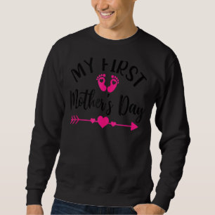 Women Girls My First Mother's Day 2022 Matching Fa Sweatshirt