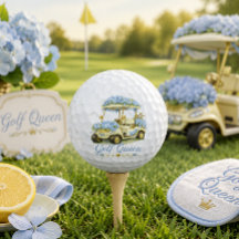 Women Golfer Gift Floral Golf Balls