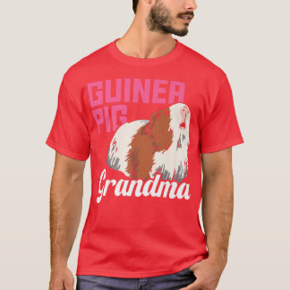 Women Guinea Pig Grandma Funny Women Guinea Pig Lo T-Shirt
