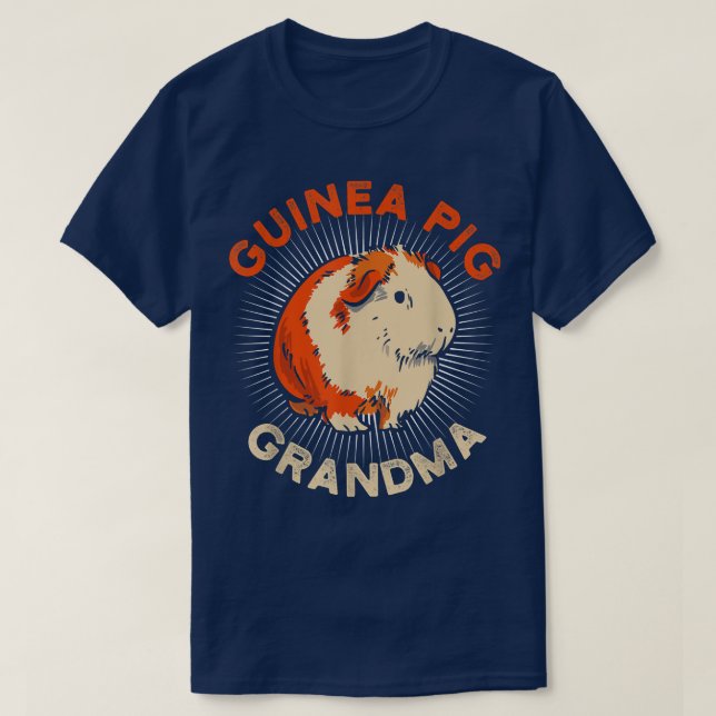 Women Guinea Pig Grandma Funny Women Guinea Pig Lo T-Shirt (Design Front)