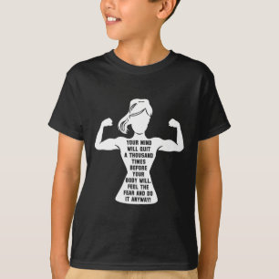 Women Gym Motivation Workout Motivational Fitness  T-Shirt