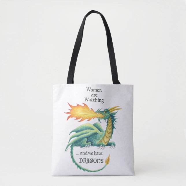 Women Have Dragons - shoulder tote (Front)