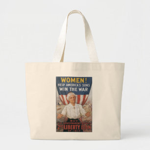 Women! Help America's Sons Large Tote Bag