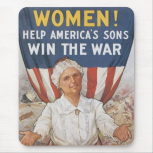 Women! Help America's Sons Mouse Mat