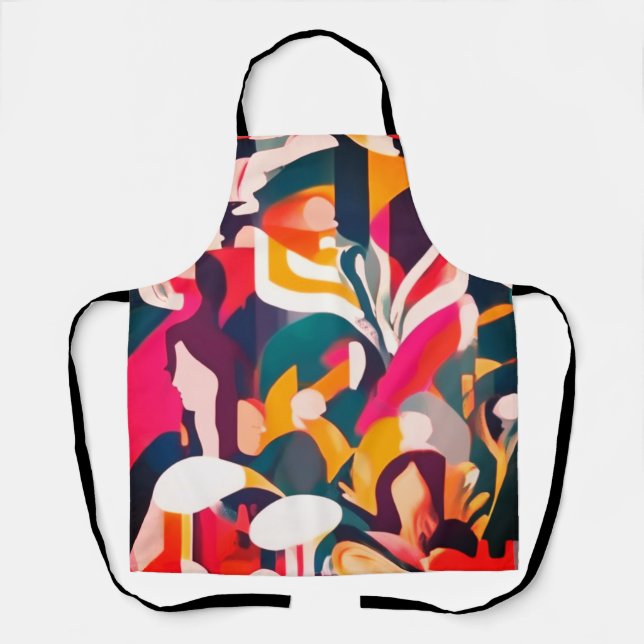 Women history month cute girl all over Print Apron (Front)