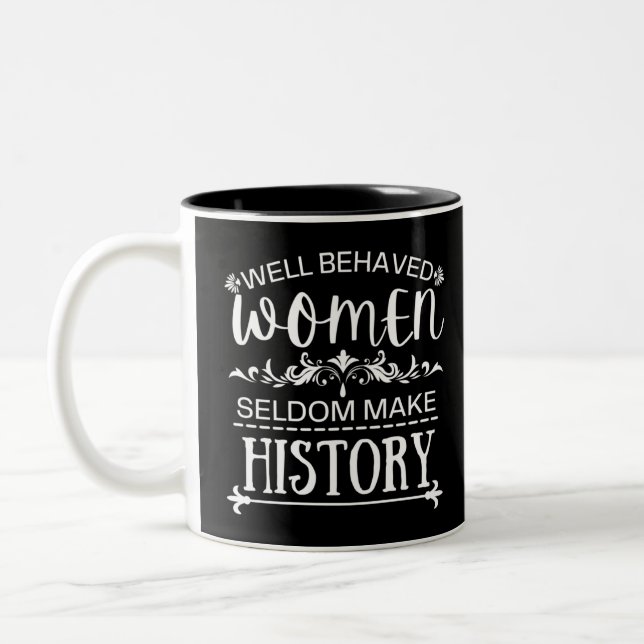 Women History Two-Tone Coffee Mug (Left)