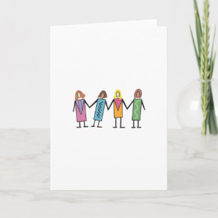 WOMEN HOLDING HANDS CARD