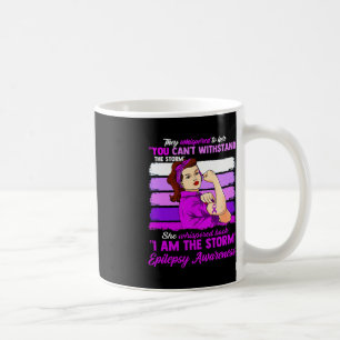 Women I Am The Storm Epilepsy Awareness Warrior Coffee Mug