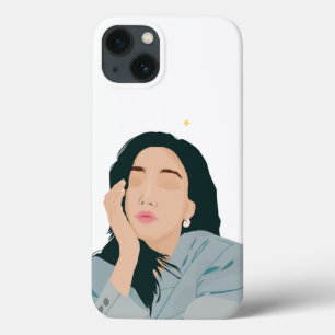 Women Illustration Case For Iphone 13 Case