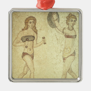 Women in 'bikinis' metal tree decoration