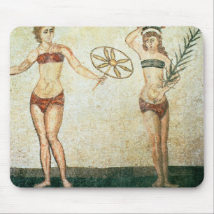 Women in 'bikinis' mouse mat